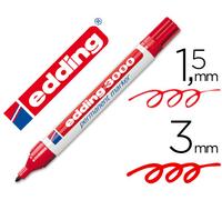 Edding Marker 3000 permanente rojo punta redonda 3 mm