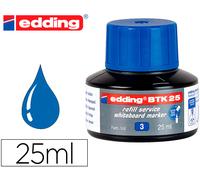 Edding Marker Ink Whiteboard Btk-25 Color Azul Botella 25 Ml - EDDING