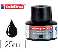 Edding Marker Ink Whiteboard Btk-25 Color Negro Bote 25 Ml - EDDING