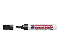edding No.1 4-1001 - Rotulador permanente (resistente al agua), color negro