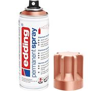 edding 5200 spray permanente - cobre precioso - 200 ml - pintura acrílica para pintar y decorar vidrio, metal, madera, cerámica, plástico, lienzo - aerosol, spray acrílico, spray de pintura