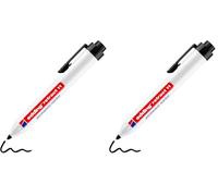 Edding Retract 11-1 Marcador Permanente - Negro - Punta Redonda de 1,5-3 mm (Paquete de 2)