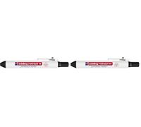 edding Retract 11 marcador permanente - negro - 1 bolígrafo - plumilla redonda de 1,5-3 mm - resistente al agua, de secado rápido-para usar fácilmente con una sola mano - para cartón, plástico, madera
