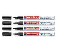 edding Rotulador 751 – tinta opaca brillante, punta 1–2 mm – negro, 1 rotulador