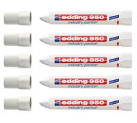 edding Rotulador especial 950 Industry Painter, 10 mm, 5 rotuladores, color blanco