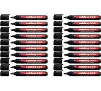 edding Rotulador permanente 300 negro (20 unidades)