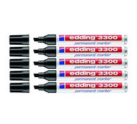 edding Rotulador permanente Edding 3300, recargable, 1-5 mm (5 unidades), color negro
