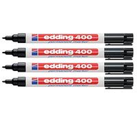 Edding Rotulador permanente negro 400-01 (4 unidades)