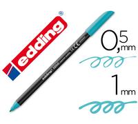 Edding Rotulador Ponta Fiber 1200 Azul Turquesa N. 14 - Ponta Redonda 0.
