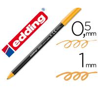 Edding Rotulador Ponta Fiber 1200 Naranja Claro N.16 - Ponta Redonda 0.5