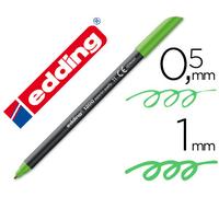 Edding Rotulador Ponta Fiber 1200 Verde Claro N.11 - Ponta Redonda 0.5 M