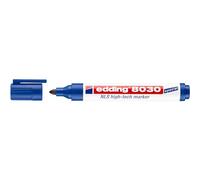 edding 8030 marcador NLS high-tech - azul - 10 rotuladores - punta redondeada de 1,5-3 mm - marcador antioxidante para el marcado de baja corrosión - para uso en acero, metal, hierro, aluminio