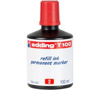Edding - T-100 cartucho de tinta 1 pieza(s) Original Rojo