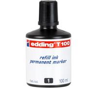 Edding T100 Recambio de tinta negra | 100 ml
