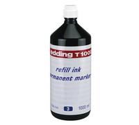 Edding T 1000 recarga de tinta Azul 1000 ml, permanente, a prueba de agua, compatible con varios marcadores, Ref. T1000-03