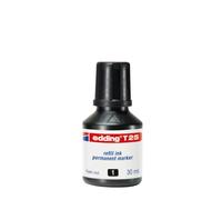 edding T 25 tinta de recarga para marcador permanente - negro -30 ml - con sistema de despensador de gotas, para rellenar rápidamente casi todos los marcadores permanentes edding