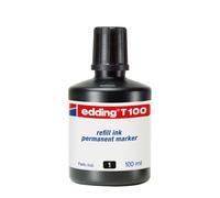 Edding T100 Recambio de tinta negra | 100 ml
