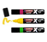 edding X Multi Marker - Juego de colores de caramelo - 3 rotuladores acrílicos - Punta de cincel de 2-10 mm - Marcadores acrílicos para dibujar en camisetas, zapatillas de deporte, fundas de teléfono