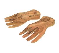 Eddingtons Madera Olivo Curvo Ensalada Manos - Sostenible para Servir