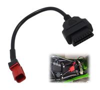 Eddrfy - Cable adaptador de diagnóstico OBD2 de 16 pines a 6 pines, compatible con motocicletas Honda Yamaha Haojue, conector OBD II para motores de inyección, Plug & Play