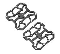 Eddwiin 1 par de adaptadores de Plataforma de Pedal sin Clip para Bicicleta de aleación de Aluminio para SPD(Negro)