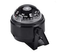 Eddwiin Brújula para Barcos, plástico ABS, brújula Ajustable para Barcos, Montaje en Tablero, navegación electrónica, brújula de Bola Nocturna Marina para Barcos, Camiones, caravanas