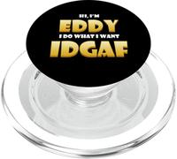 Eddy Costume Idgaf Cute Personalized Edward First Name Eddy PopSockets PopGrip para MagSafe