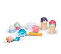 Eddy Toys Juego de Helado de Juguete - 13 Piezas - Intercambiable - con Pala para Helado - Colores alegres