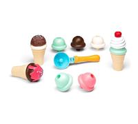 Eddy Toys Juego Juguete - 15 Piezas - Intercambiable - con Pala para Helado - Colores alegres, Small (8711252231013)