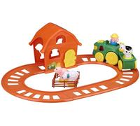Eddy Toys Juguete de Granja - Tren de Juguete con Sonido y luz - Tren de Juguete con Animales de Granja - Incluye Pilas AA