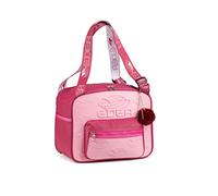 Edea Bolsa de cubos para patines de hielo, color Fuxia, combinación de poliéster duro suave y en relieve, múltiples bolsillos, fondo remache, asas ajustables