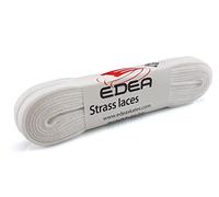 EDEA Cordones para patines de hielo con cristales, color blanco, talla: 260