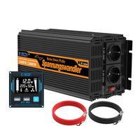 EDECOA Inversor 12v 220v Onda Pura 1000w convertidor Corriente Transformador de energia con Mando 2X USB Sistema Aislamiento galvanico (2a generacion)