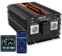 EDECOA Inversor Onda Pura 3500w convertidor de Corriente con Modo Eco y Pantalla LCD Transformador de votaje para Coche Caravana camion Placas solares (3500w 12v Mando USB Pro)