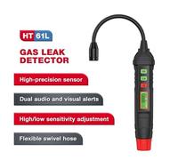 EDEDE Detector de Gas, Detector de Fugas de Gas HT61L versión Mejorada con Pantalla Digital Detector de Fugas de Gas con Alarma de Sonido Multifuncional