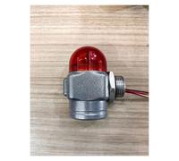 EDEDE Detector de Gas, Luz de Alarma con Sonido y luz Intermitente a Prueba de explosiones Industrial G1/2 G3/4 for detectores(G3-4 Gray)
