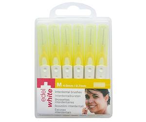 Edel + White® 6 cabezales interdentaires 0.7 mm Amarillo M
