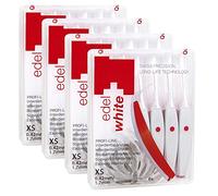 Edel+White® Blanco 24 cepillos interdentales 0,42 mm XS. 4 cajas de 6