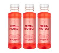Edel+white Fresh + Protect Enjuague Bucal Pomelo Lima 3x400 ml | Sin alcohol, sin SLS ni parabenos, pH equilibrado, protección con flúor, pack ahorro 3x400 ml