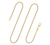 EDELIND 8k cadena de serpiente oro mujer - ancho 1.6 mm - 40 cm longitud