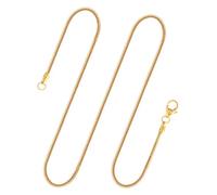 EDELIND 8k cadena de serpiente oro mujer - ancho 1.6 mm - 70 cm longitud