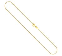 EDELIND Collar para Mujer y Hombre - Oro Amarillo 14k (585) - Cadena Barbada Plana 1,1 mm - Longitud 70 cm (2,6g) - con Caja de Regalo