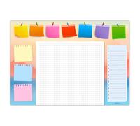 Edelkern - Vade de escritorio DIN A2 "Schöne Momente" de papel | Ideal como bloc de notas, organizador, planificador semanal y planificador diario | perfecto para tu lista de tareas diarias