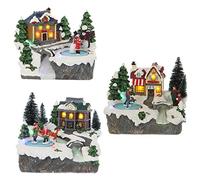 Edelman Ciudad con niños, 3 Varillas, con Luces de Navidad, decoración y Objetos, Multicolor (8718861249880)