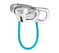 EDELRID Dispositivo de seguridad Nano Jul Unisex para adultos Talla única Gris/Azul
