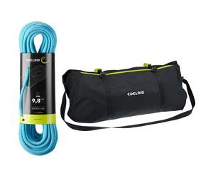 Edelrid Boa 9.8 mm + Liner Rope Bag cuerda de escalada con bolsa portacuerda - Blue - 70 m