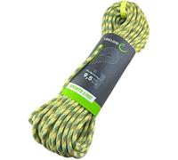 Edelrid Cuerda de escalada On Sight Dry de 9,5 mm (cuerda dinámica, impregnada), color amarillo nieve, tamaño: 40 metros