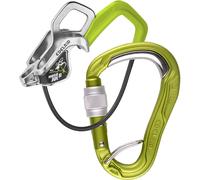 Edelrid Mega Jul II Belay Kit Bulletproof Screw asegurador de escalada con frenado asistido + mosquetón
