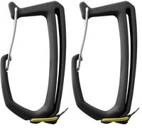 EDELRID Mosquetón de Material SM-Clip 3R Night Uniforme (Paquete de 2)