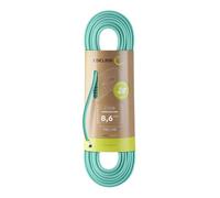 EDELRID Siskin Eco Dry - Cuerda de Escalada Unisex para Adultos (8,6 mm, 60 m), Color Verde